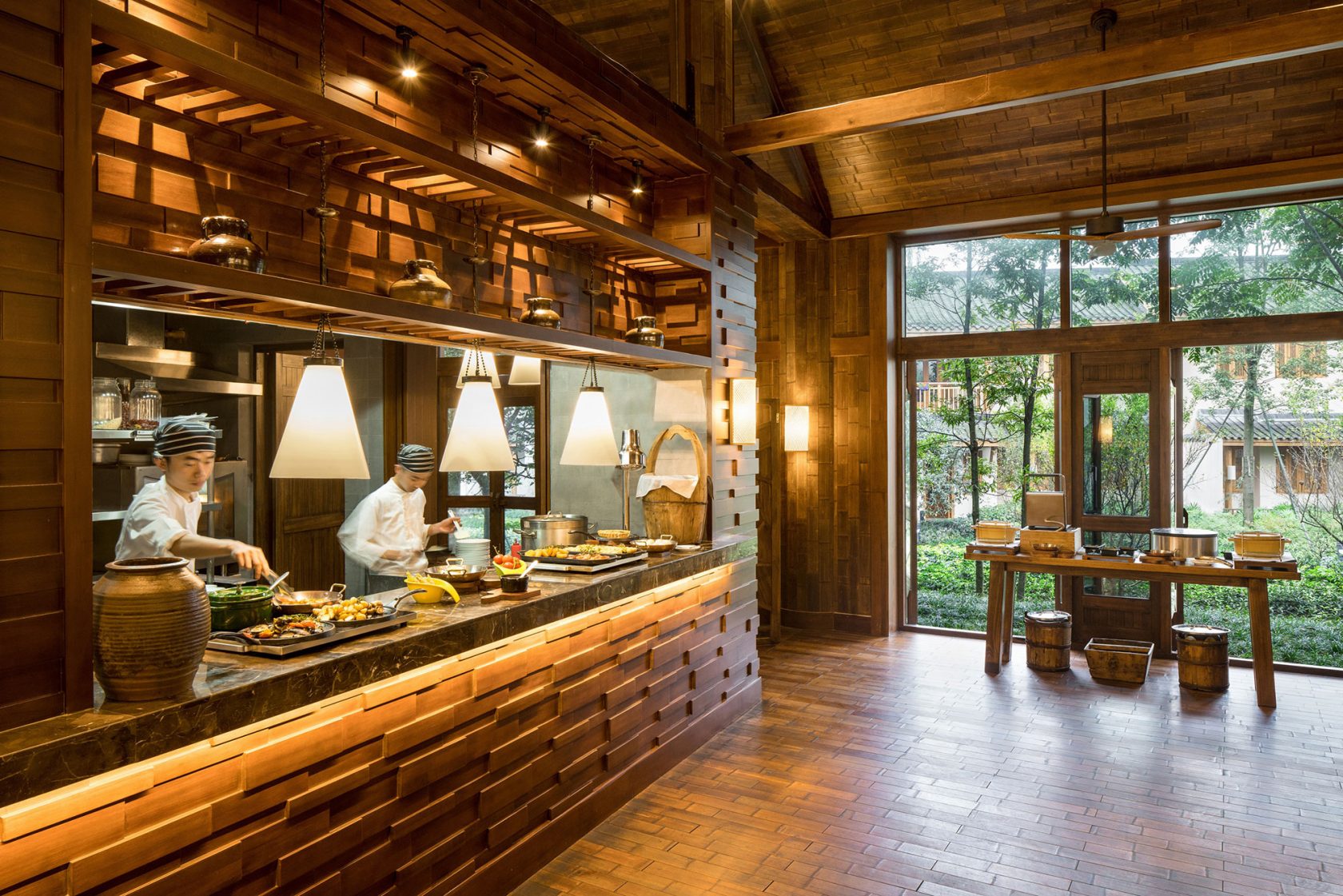Six Senses Qing Cheng Mountain Open Kitchen