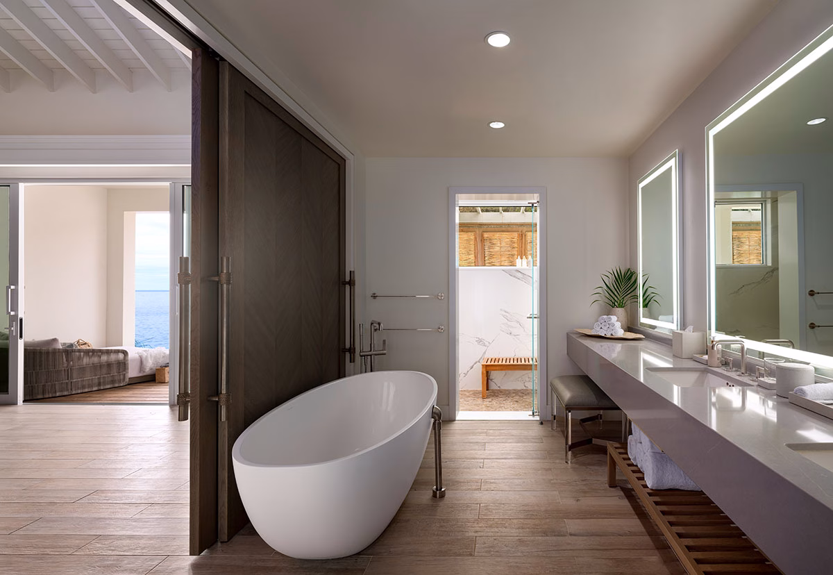 Badezimmer im Sugar Beach, A Viceroy Resort