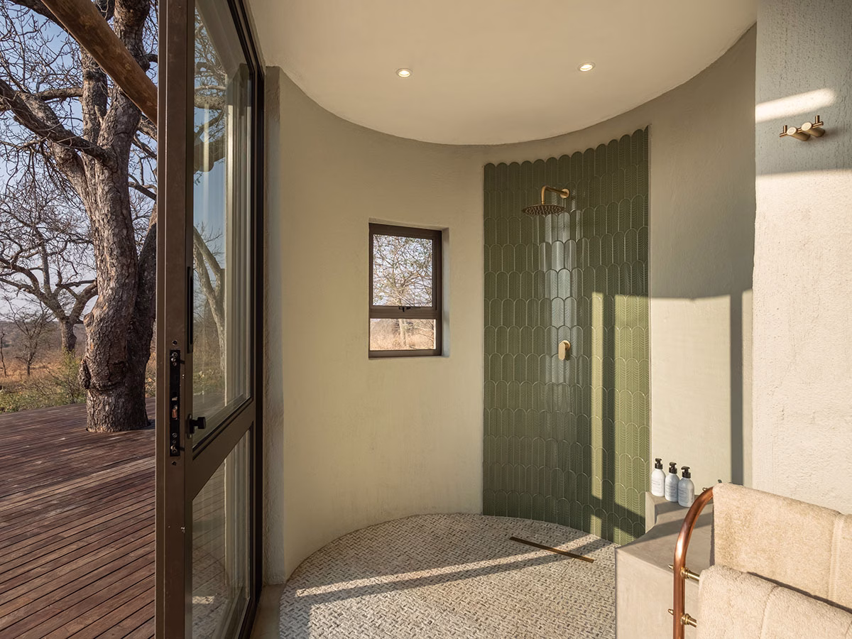 Badezimmer in der Villa im Tintswalo Scops Rest