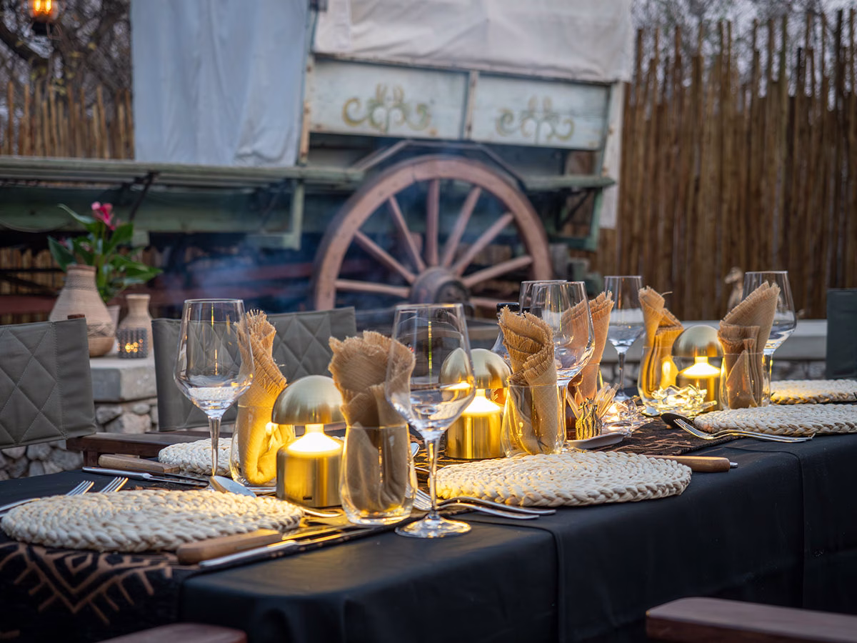 Dinner im Tintswalo Scops Rest