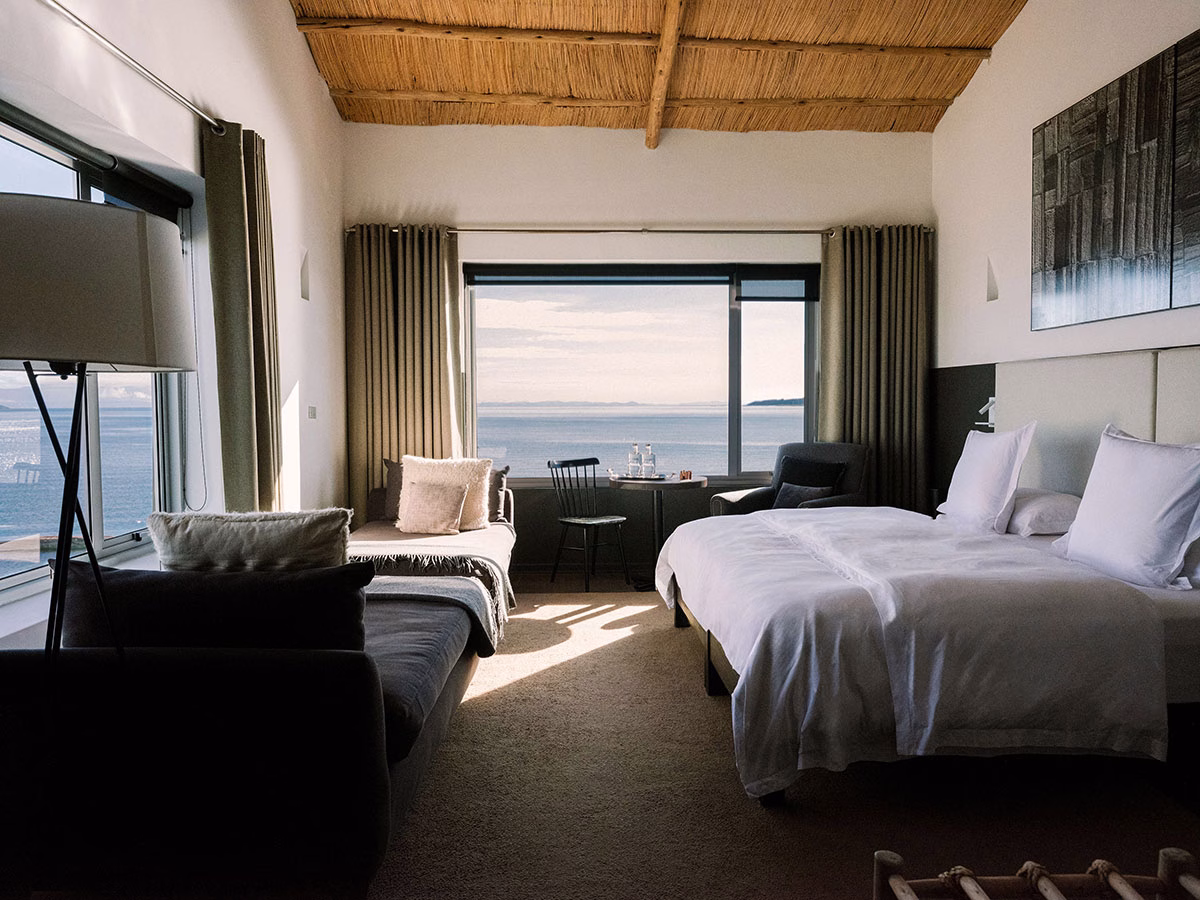 Schlafzimmer im Titilaka Hotel Peru