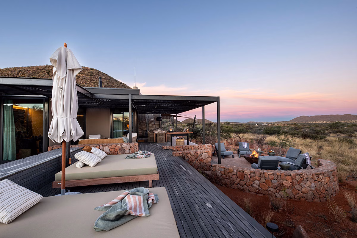 Loapi Terrasse des Tswalo Kalahari Reserve