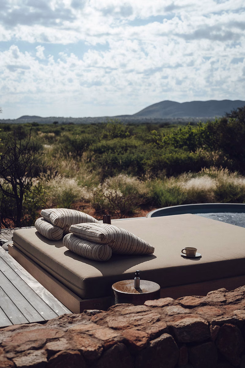 Pool Bed des Tswalo Kalahari Reserve