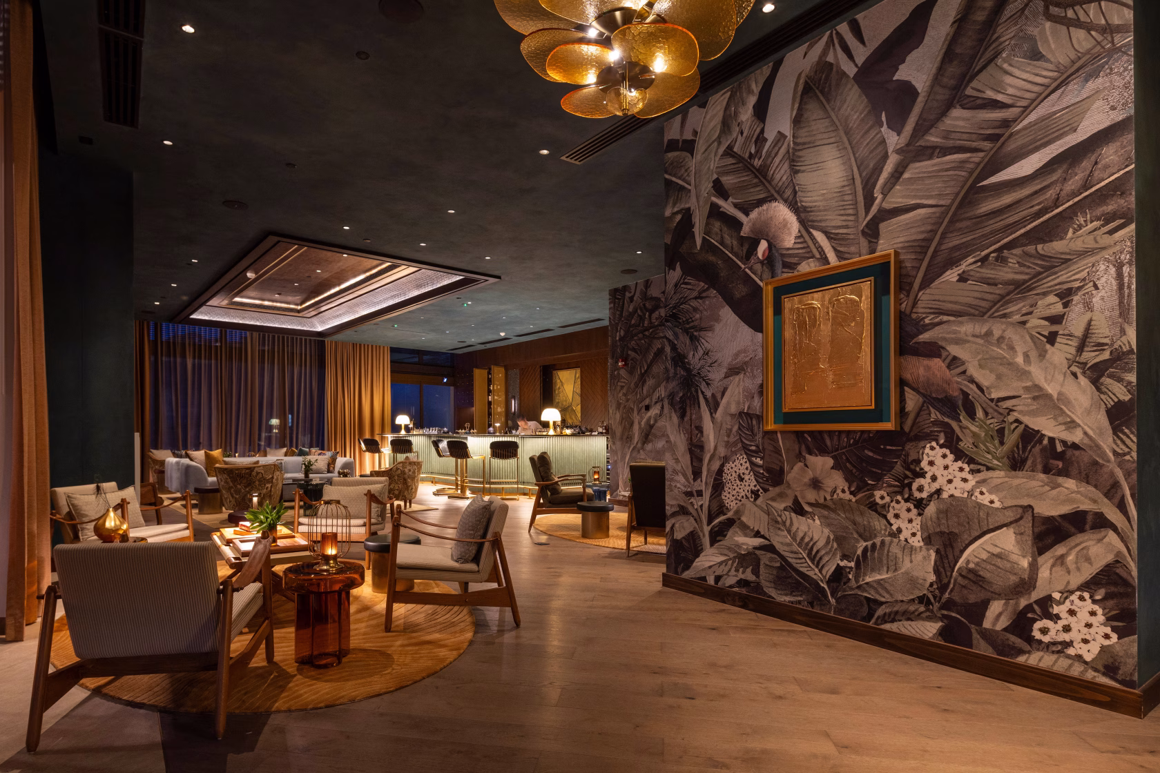 Eingang zur Peacock Bar im Waldorf Astoria Costa Rica Punta Cacique