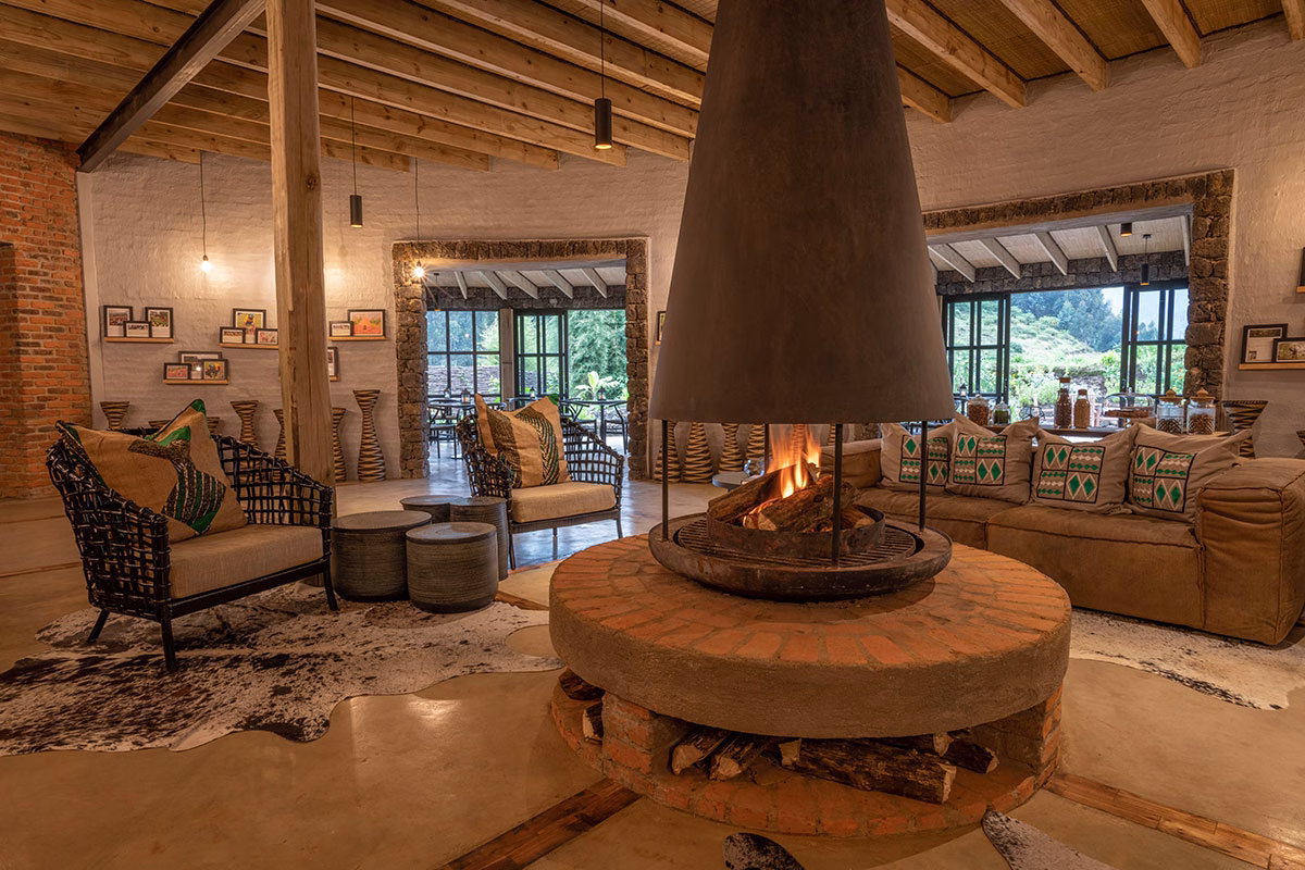 Bisate Kwanda Day Lounge des Wilderness Bisate Reserve