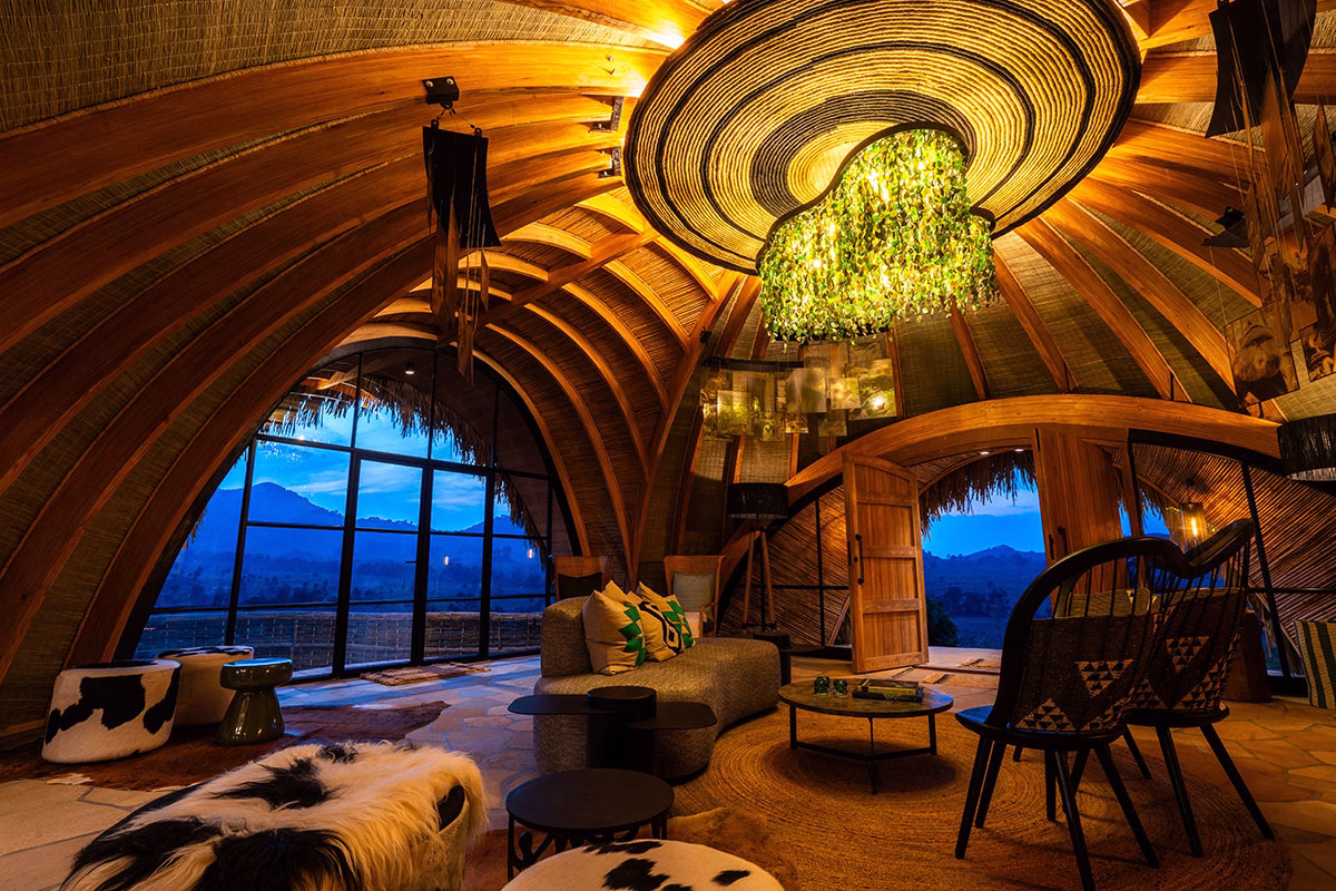 Wohnzimmer des Wilderness Bisate Reserve
