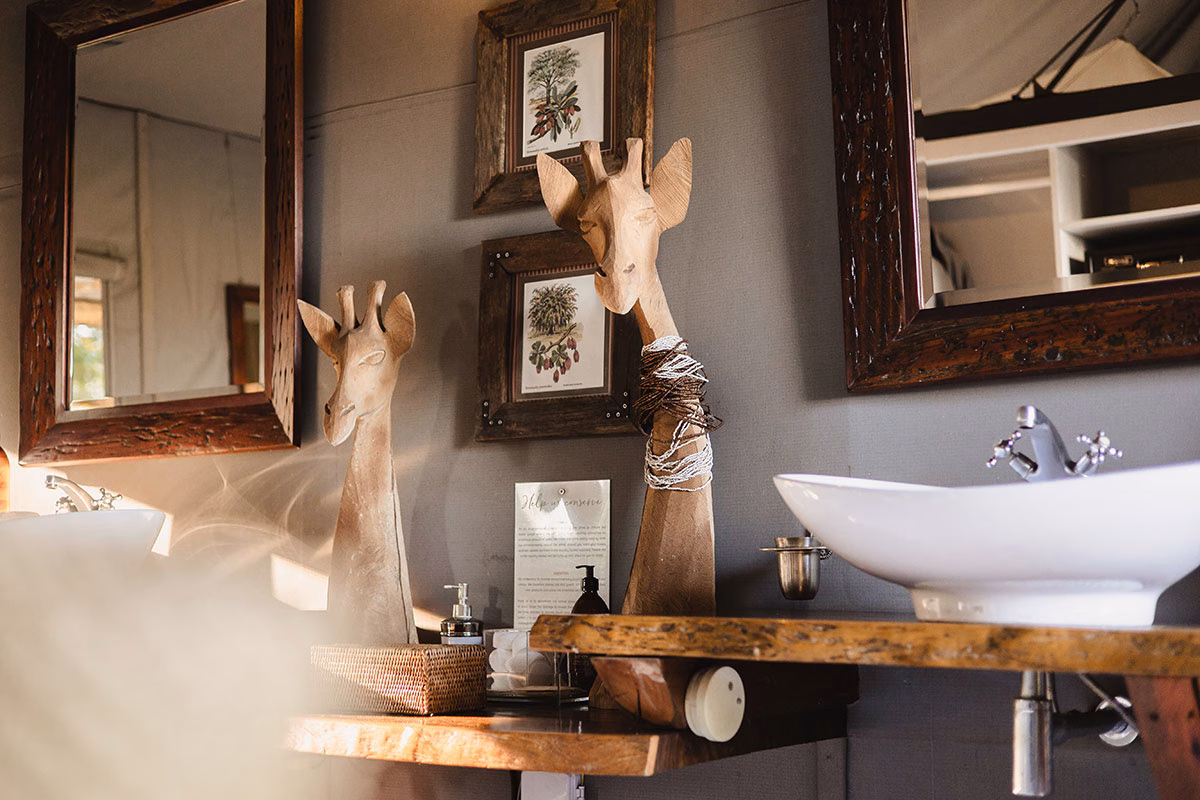 Badezimmer des Chitabe Lediba