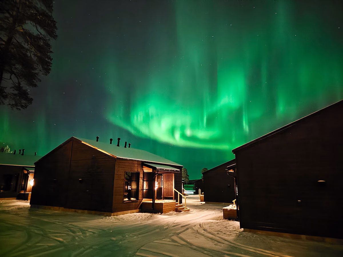 Nordlichter des Wilderness Hotel Inari