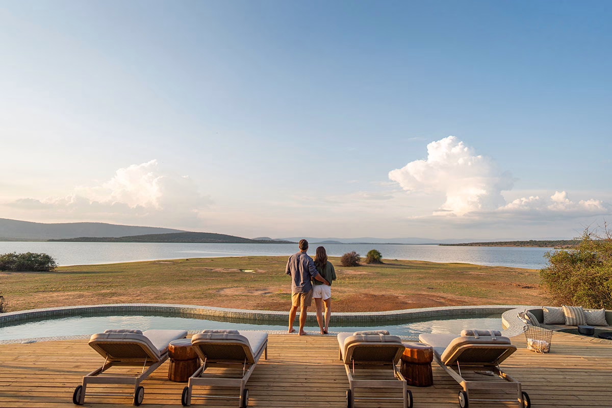 Ausblick vom Pool des Wilderness Magashi Peninsula
