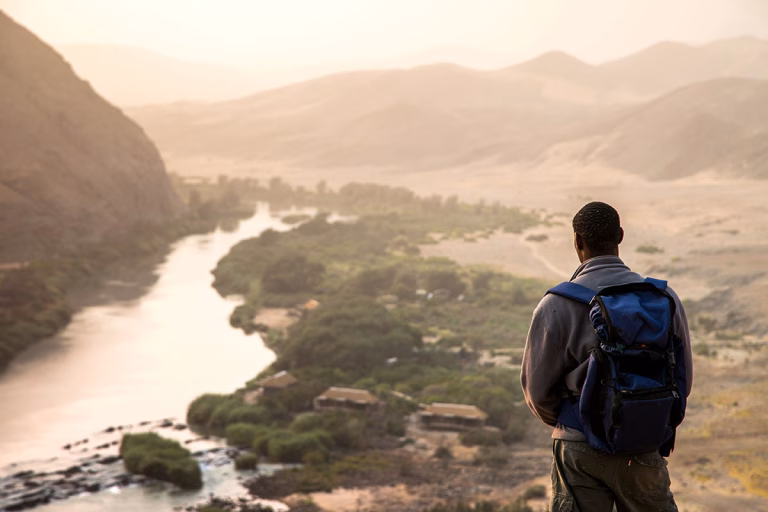 Wanderung mit Blick auf den Kunene River