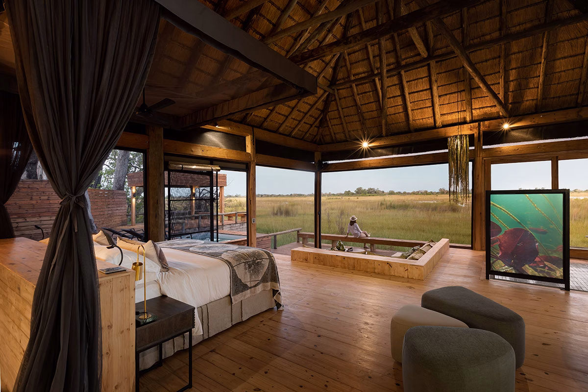 Zimmer des Wilderness Vumbura Plains