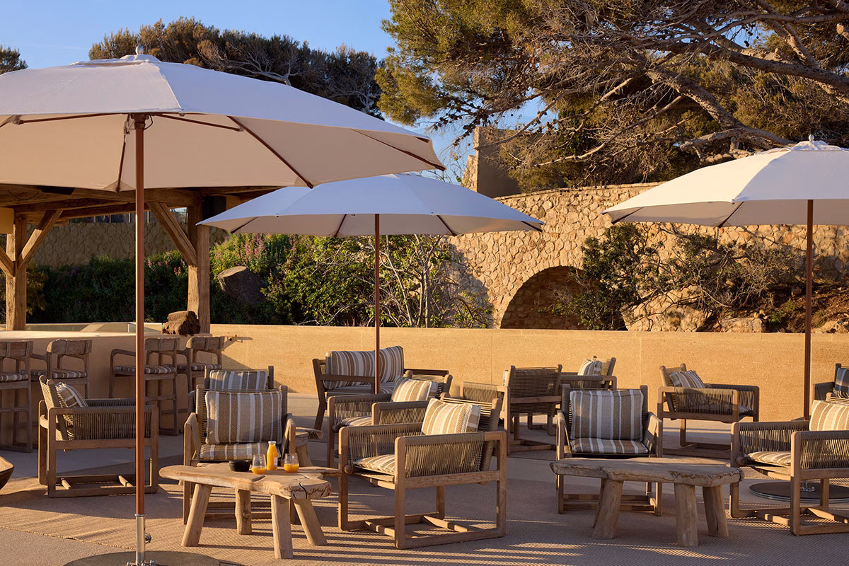 Lounge des Zannier Île de Bendor am Pool