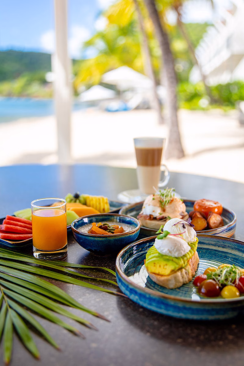 Frühstück im Carlisle Bay