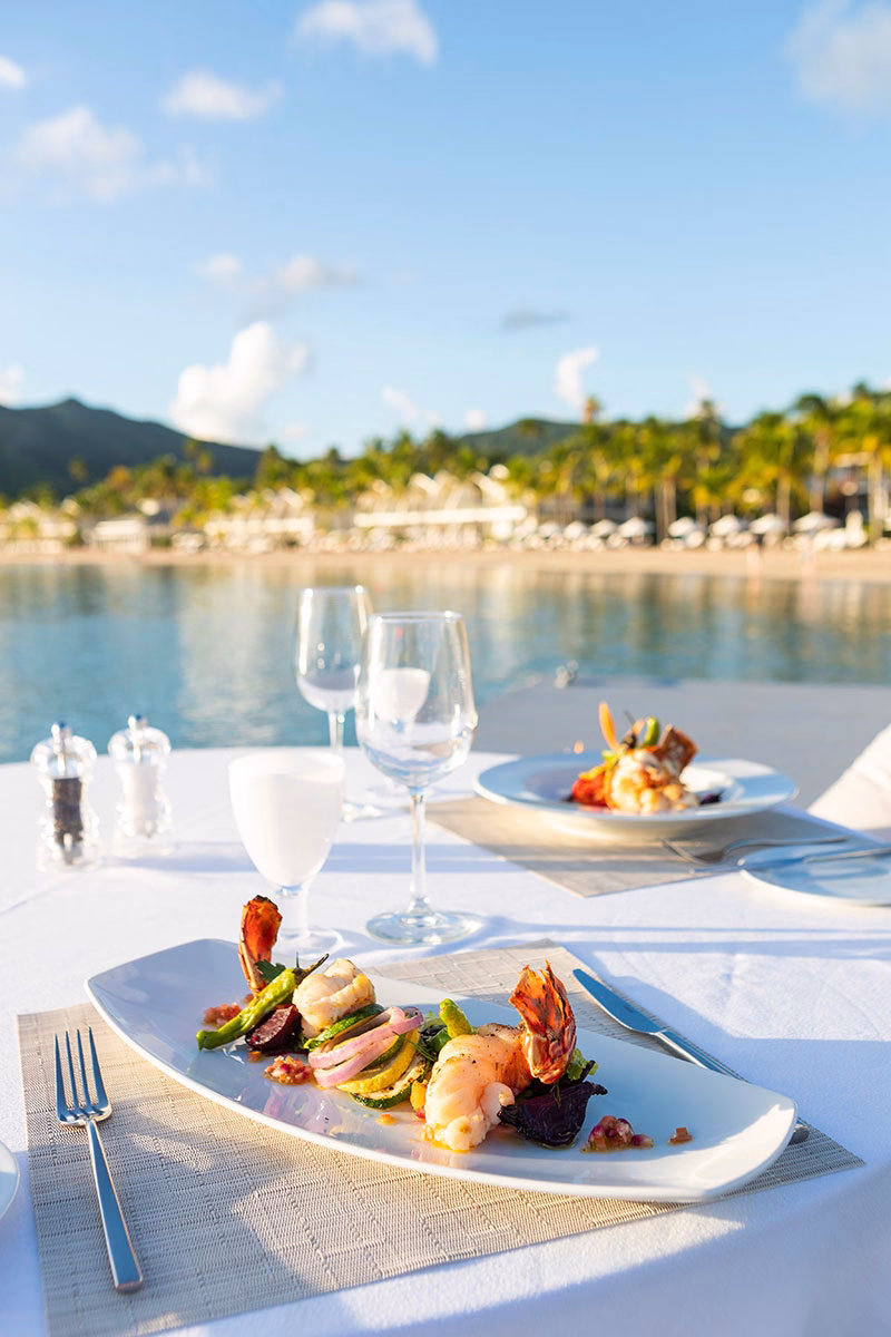 Dinner am Wasser im Carlisle Bay