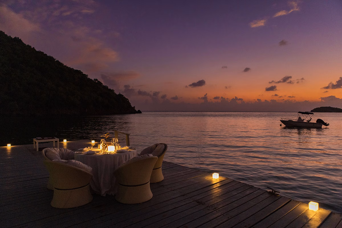 Privates Dinner im Jetty Grill des Carlisle Bay