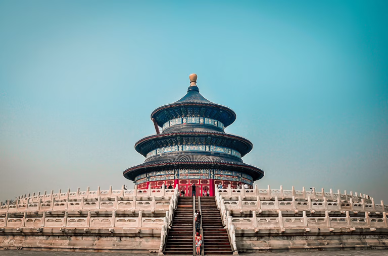 Halle des Erntegebets im Himmelstempel-Komplex in Peking, China