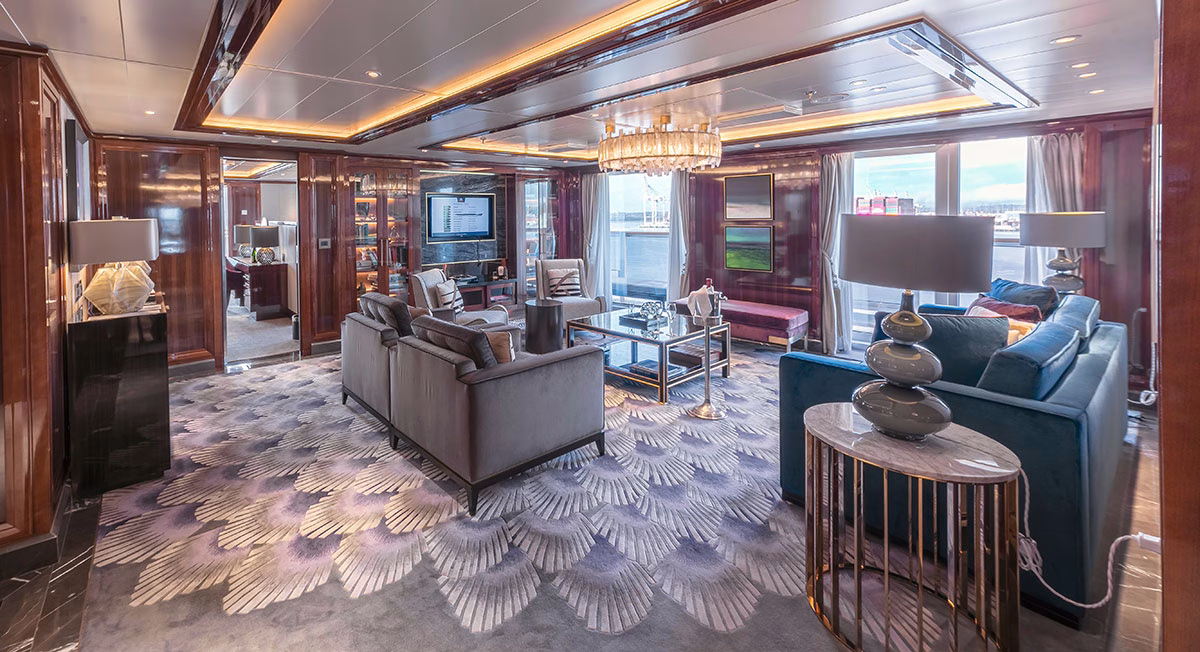 Lounge der Queen Victoria der Cunard Linie