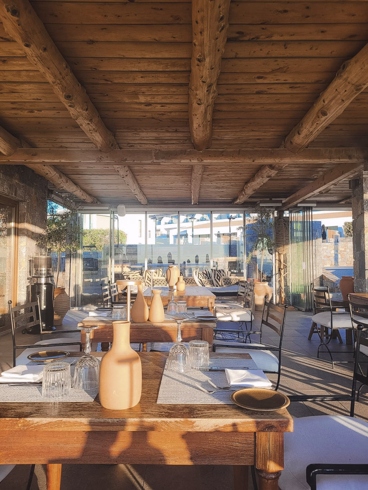 Taverne im Abaton Island Resort auf Kreta