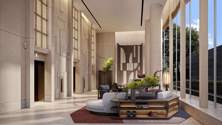 Lobby im Four Seasons Hotel Tokyo at Marunouchi