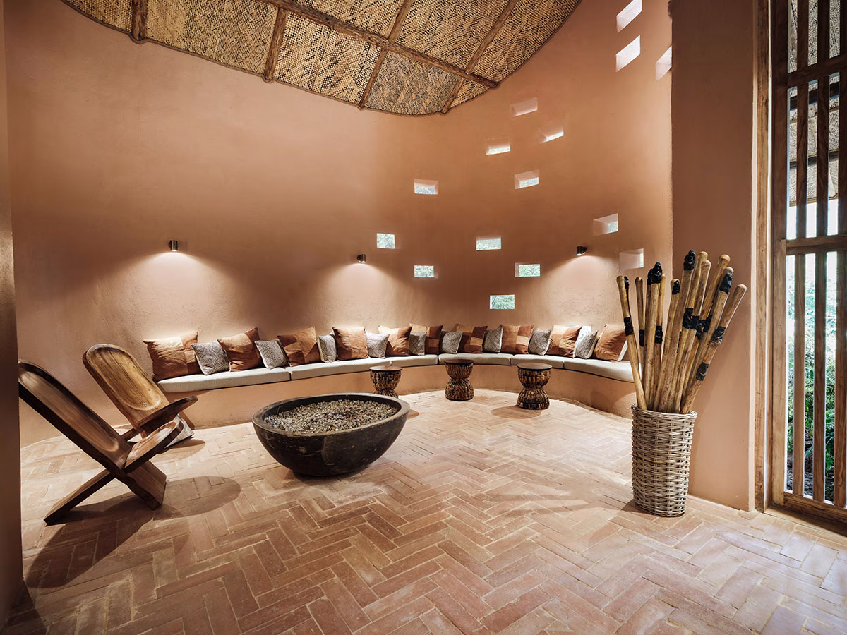 Mud Room in der Gorilla Forest Lodge
