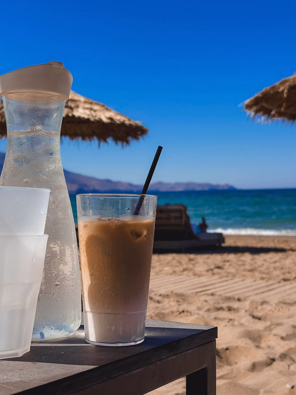 Reisebericht Ikos Kissamos Tessa Getränke am Strand