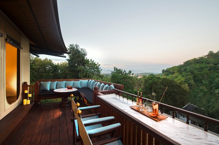 Rosewood Luang Prabang, Luxushotel Laos – Hilltop Tent Aussicht