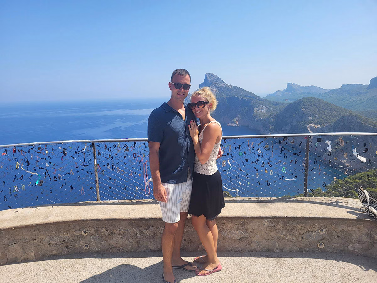 Lissy und Chris am Cap de Formentor