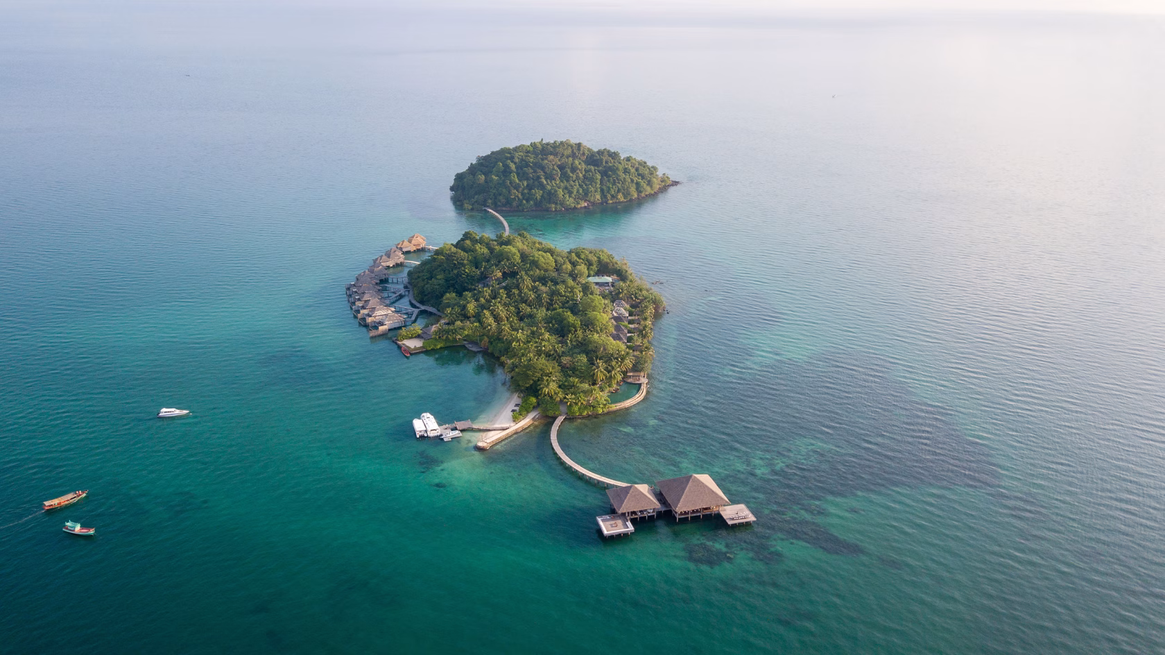 Song Saa Private Island Insel von Oben