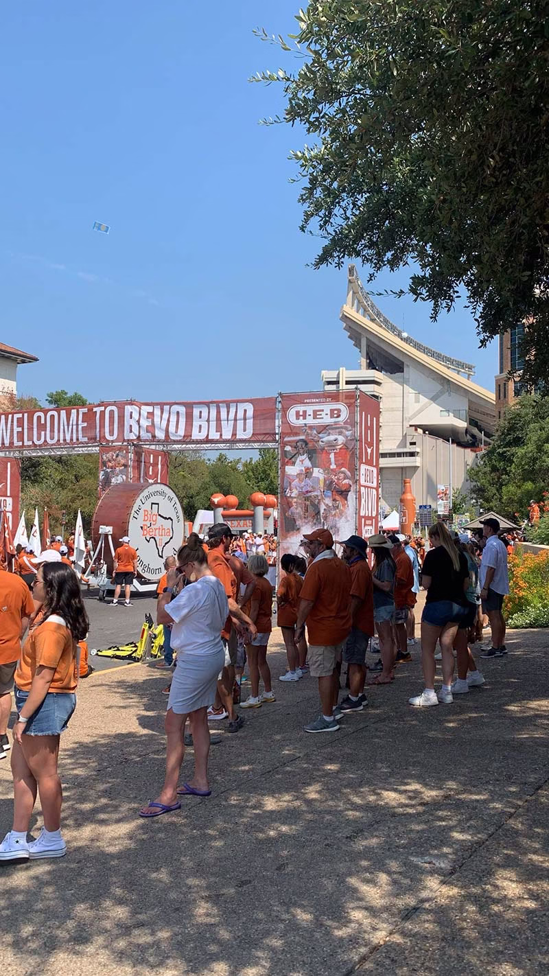 Tailgate-Party bei den Texas Longhorns in Austin