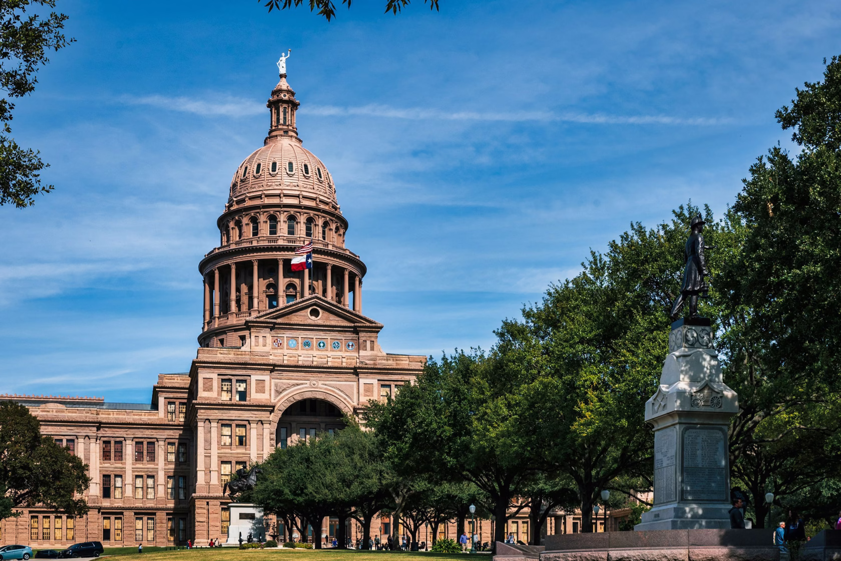 Blick auf das Texas State Capitol in Austin