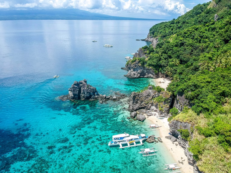 Apo Island auf den Philippinen Bucht