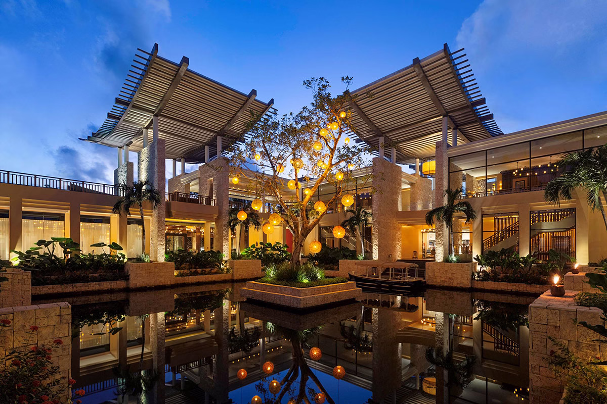 Banyan Tree Mayakoba bei Nacht