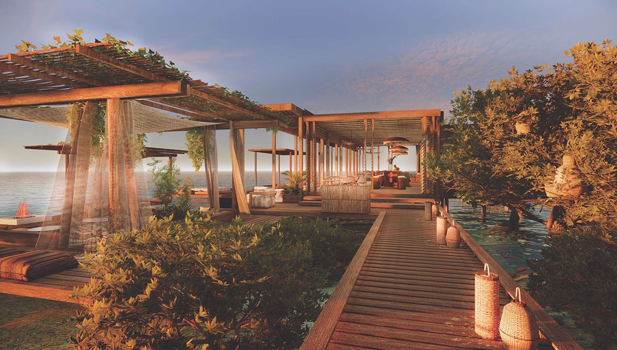 Rendering des neuen Six Senses Belize