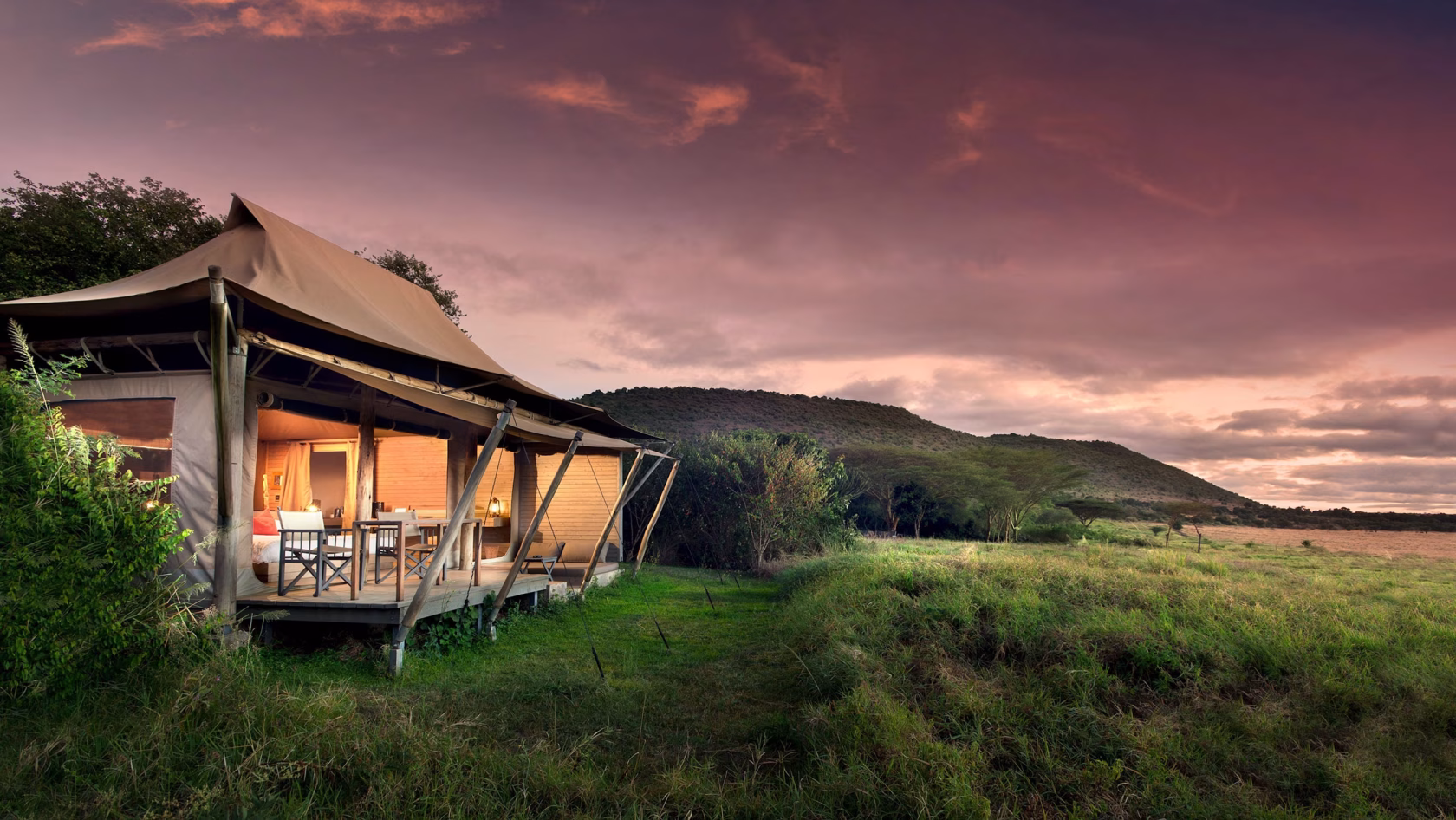 Superior Zelt im andBeyond Kichwa Tembo Tented Camp